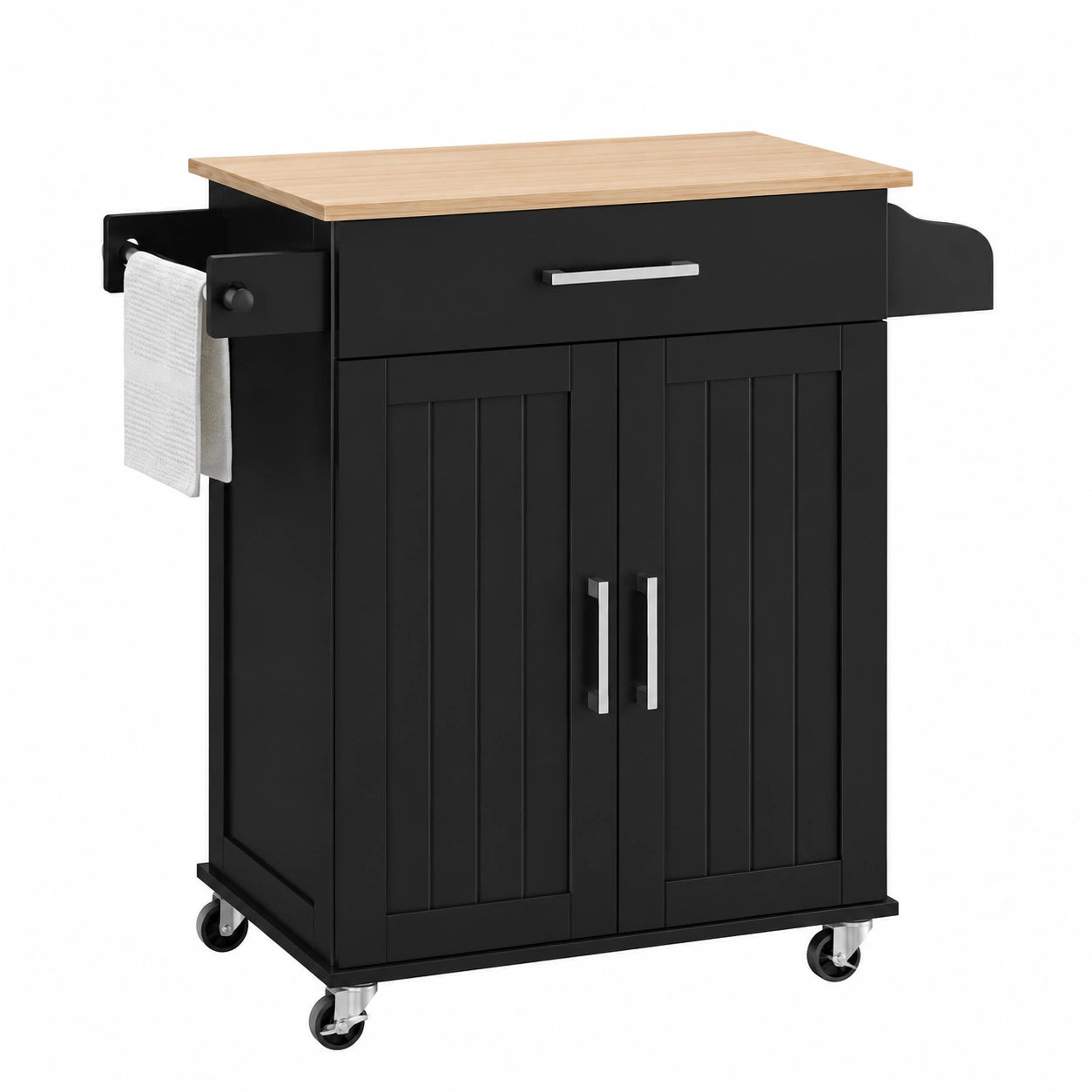 Armoire, réglable, avec tiroirs, avec portes, coloris noir, 81,5 x 40 x 88,5 cm, pour la chambre