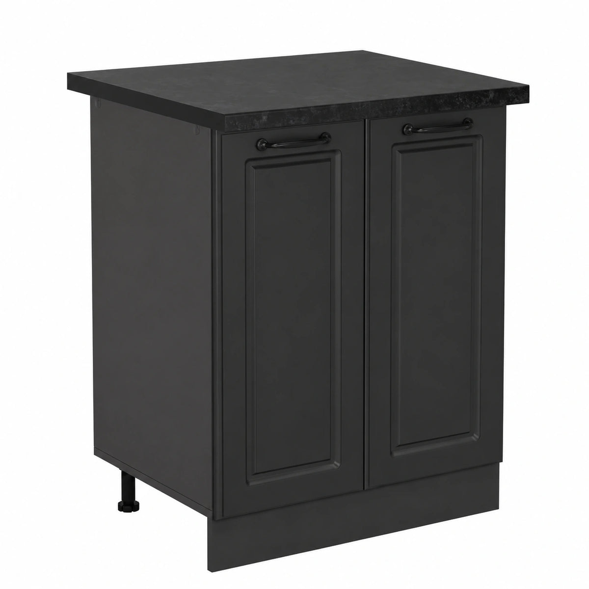 Ensemble de meubles de cuisine, modulable, coloris anthracite, pour la cuisine