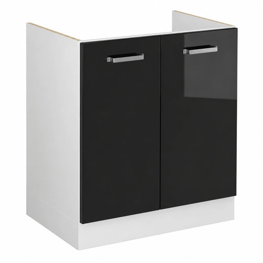 Meuble polyvalent, modulable, coloris noir, pour les espaces de vie