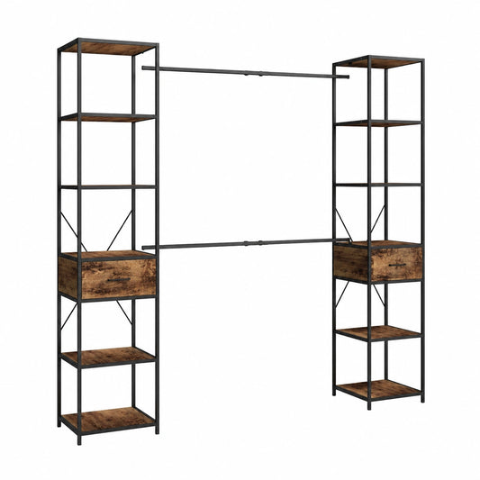 Armoire, en chêne, modulable, 180 x 187 cm, pour la chambre