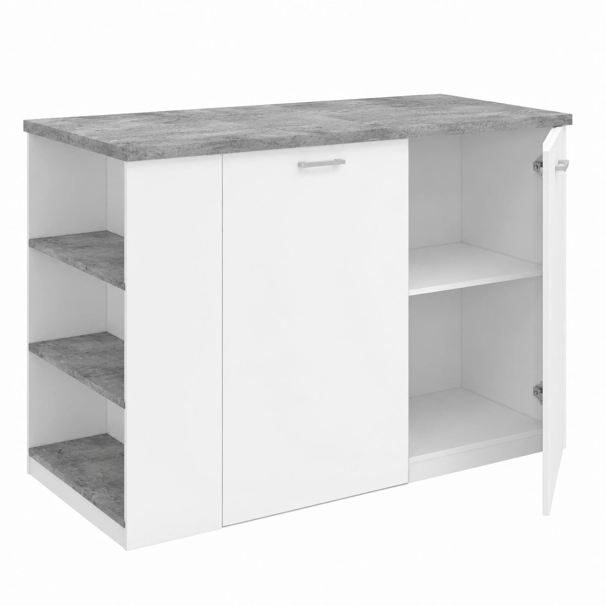 Meuble polyvalent, coloris blanc, pour les espaces de vie