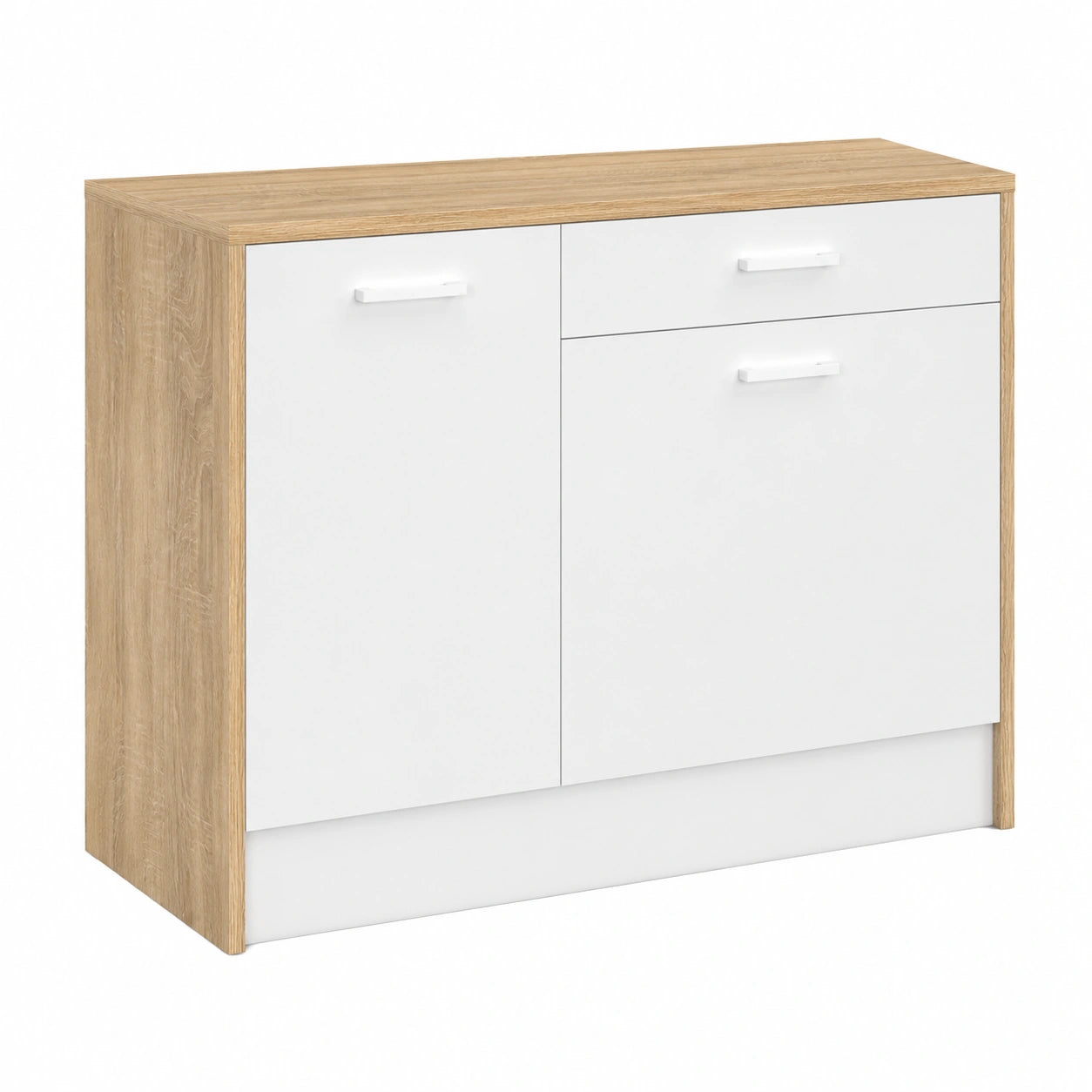 Meuble polyvalent, avec rangement, coloris blanc, pour les espaces de vie