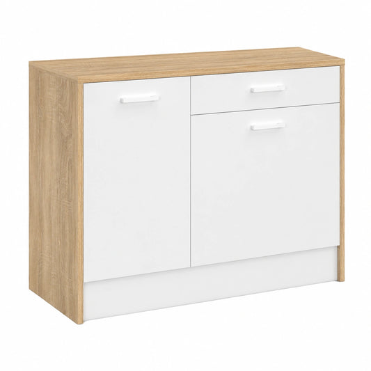Meuble polyvalent, avec rangement, coloris blanc, pour les espaces de vie