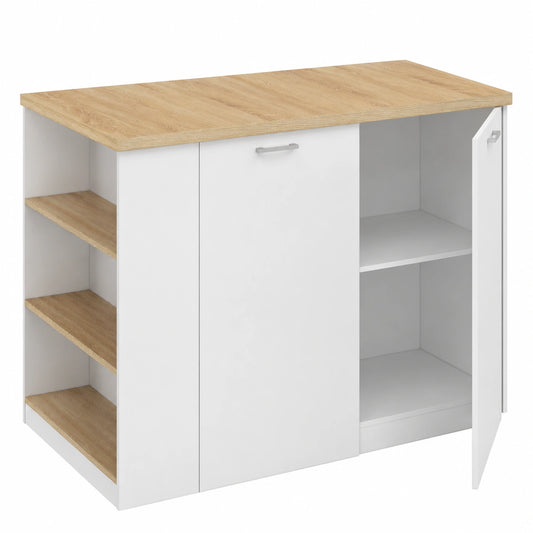 Meuble polyvalent, coloris blanc, pour les espaces de vie