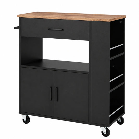 Armoire, avec portes, 82 x 46 x 92 cm, coloris noir, pour la chambre