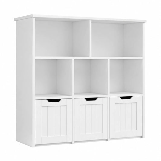 Meuble polyvalent, avec rangement, avec tiroirs, coloris blanc, 100 x 33 x 89,5 cm, pour les espaces de vie